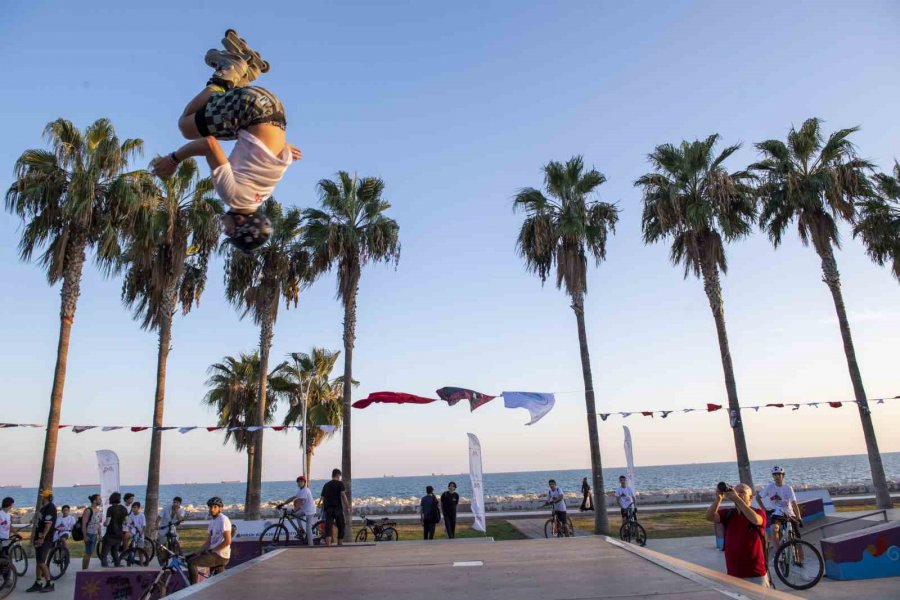 Mersin’de Kaykay, Scooter Ve Paten Şöleni