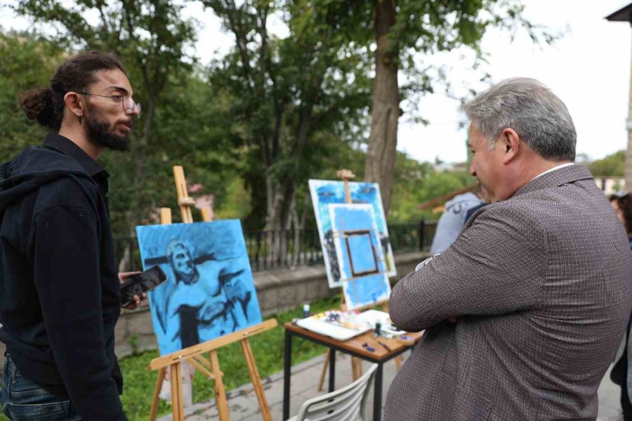 Melikgazi’nin Tarih Ve Kültür Esintisi Tuvallere Yansıyor
