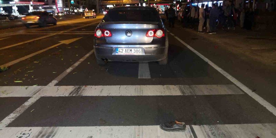 Pazar Dönüşü Otomobilin Çarptığı Yaya Ağır Yaralandı