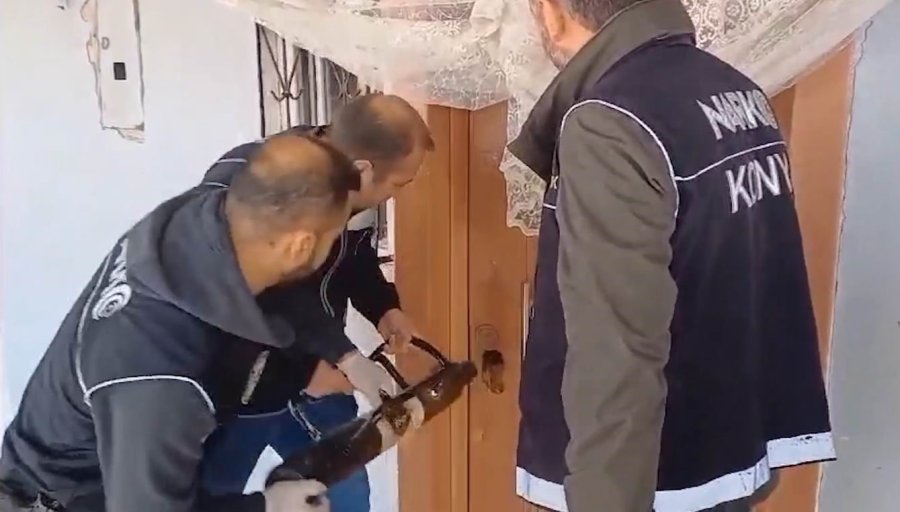 Konya Polisinden Zehir Tacirlerine Operasyon