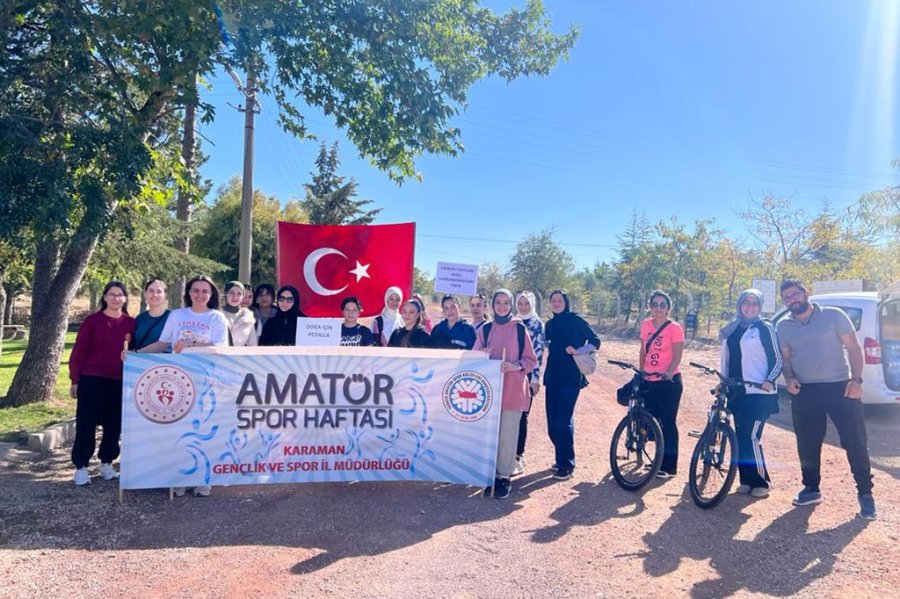 Karaman’da Öğrencileri Doğa Ve Sağlık İçin Pedal Çevirdi