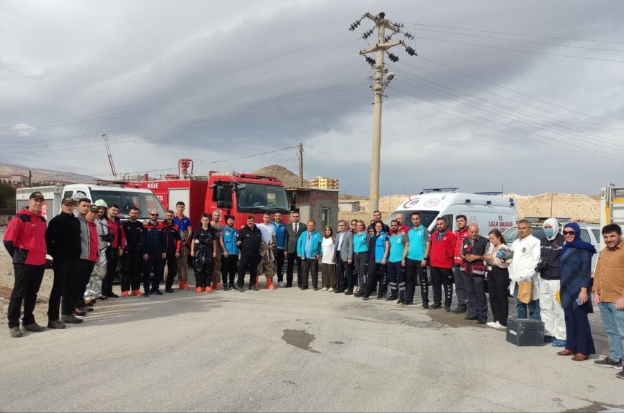 Niğde’de Yapılan Kbrn Tatbikatı Gerçeğini Aratmadı