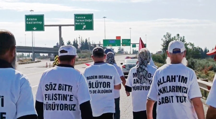 "filistin" Kafilesinin Yürüyüşü Sürüyor