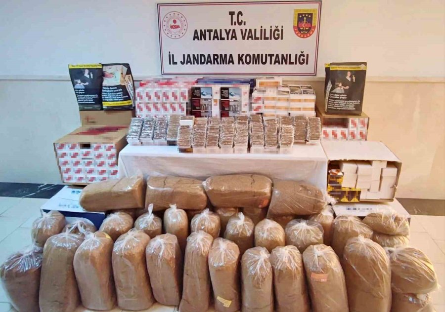 Antalya’da Jandarmadan Kaçak Tütün Mamülleri Denetimi