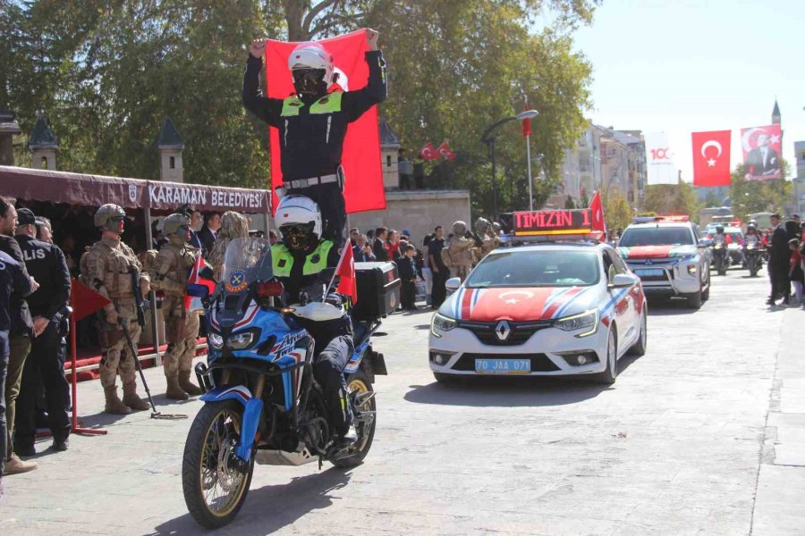 Cumhuriyet’in Kuruluşunun 100’üncü Yılı Karaman’da Kutlandı