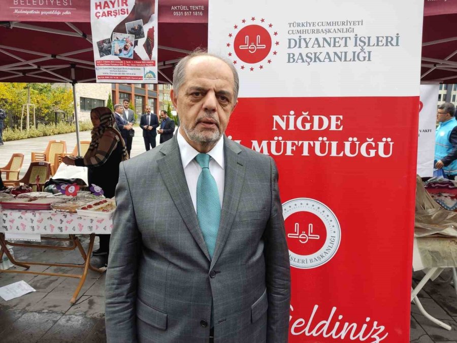 Niğde’de Filistin İçin ‘hayır Çarşısı’ Açıldı