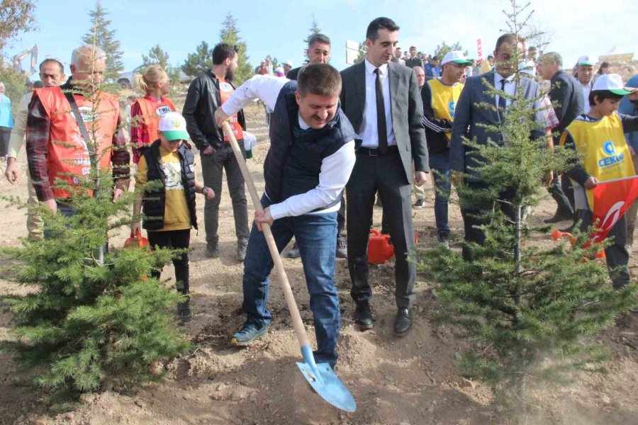 Karaman’da ‘milli Ağaçlandırma Günü’nde 5 Bin Fidan Toprakla Buluşturuldu