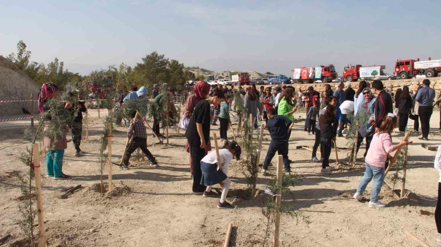 Mersin’de 2023 Metrekare Alana 16 Türk Devleti İçin 16 Ayrı Tür Fidan Dikildi