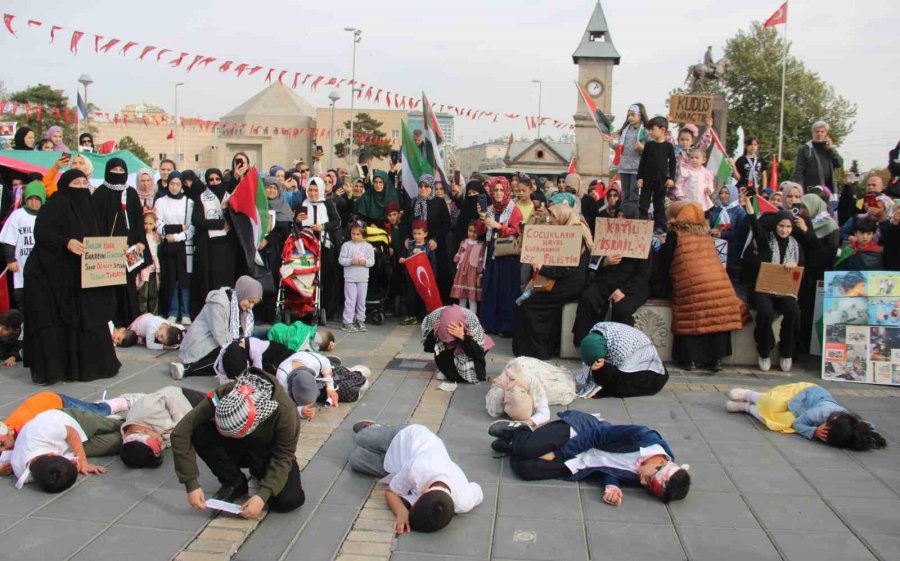 Gazzeli Çocuklar Ve Anneler İçin ’sessiz Yürüyüş’ Düzenlendi