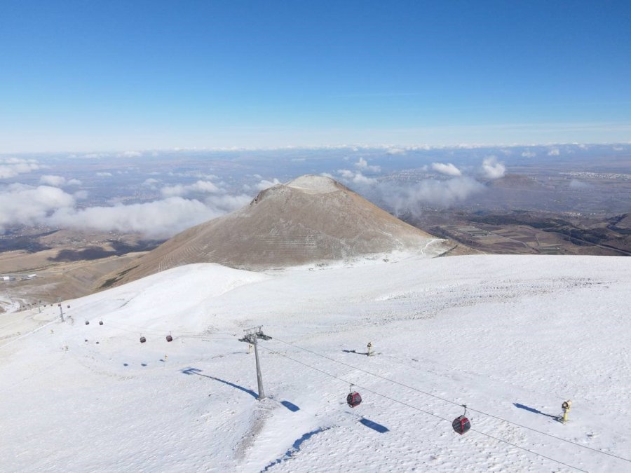Erciyes’te Kar Sevinci