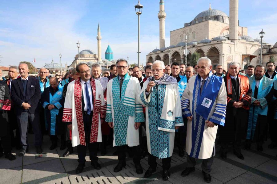 Konya’da 5 Üniversitenin Akademisyenleri İsrail’e Tepki İçin "sessiz Çığlık" Yürüyüşü Düzenledi