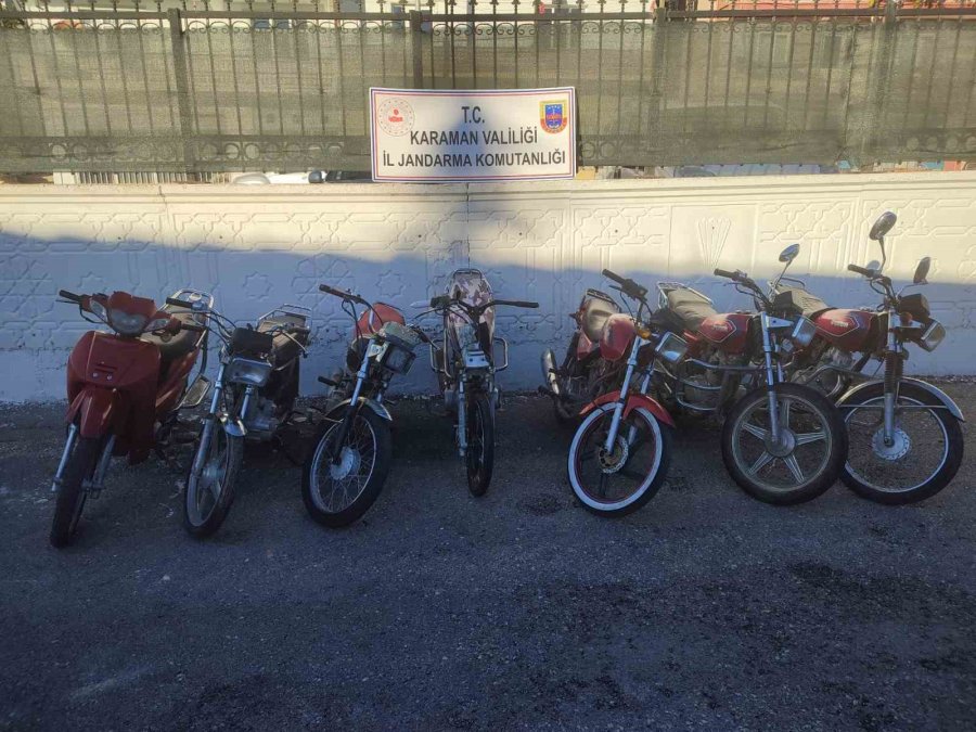 Karaman’da 9 Çalıntı Motosiklet Ve Tarihi Eserler Ele Geçirildi