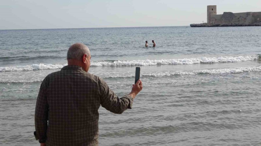 Kızkalesi’nde Kış Günü Deniz Keyfi