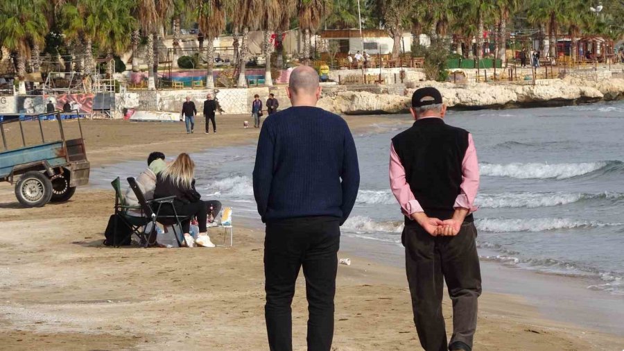 Kızkalesi’nde Kış Günü Deniz Keyfi