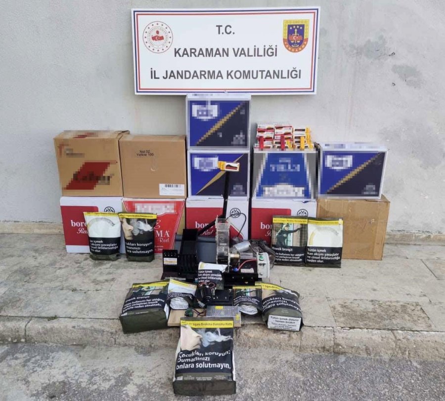 Karaman’da Kaçak Tütün Ve Sigara Operasyonu: 3 Gözaltı