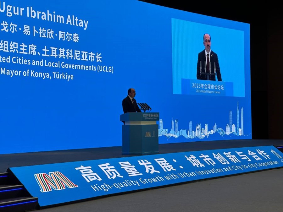 Uclg Başkanı Altay Çin’de Dünya Belediyelerine Hitap Etti