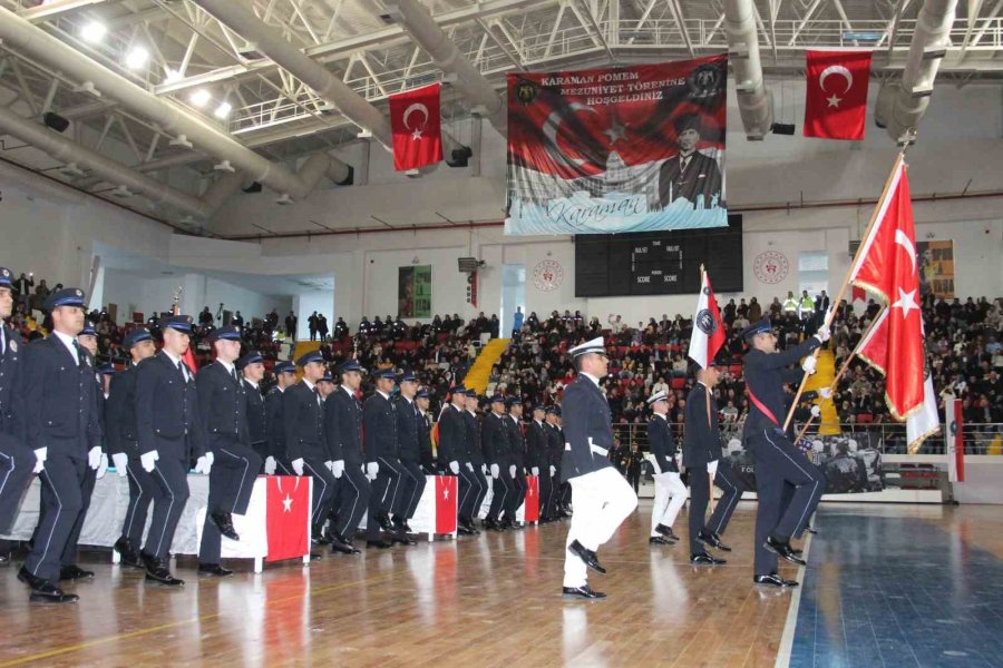 Karaman Pomem’de 373 Polis Adayı Mezun Oldu