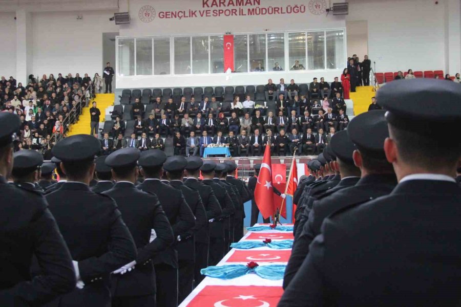 Karaman Pomem’de 373 Polis Adayı Mezun Oldu