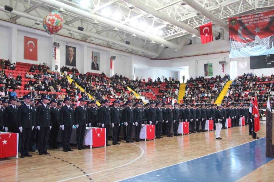 Karaman Pomem’de 373 Polis Adayı Mezun Oldu