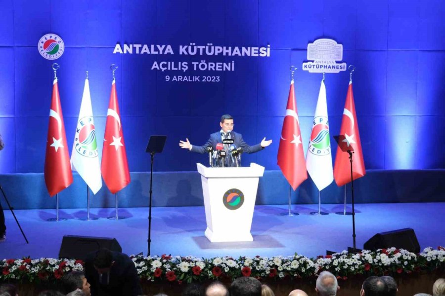 Akdeniz’in En Büyük Kütüphanesi, Bakan Ersoy’un Katılımıyla Açıldı