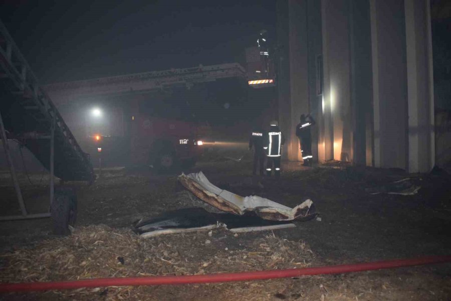 Karaman’da Yem Fabrikasında Yangın