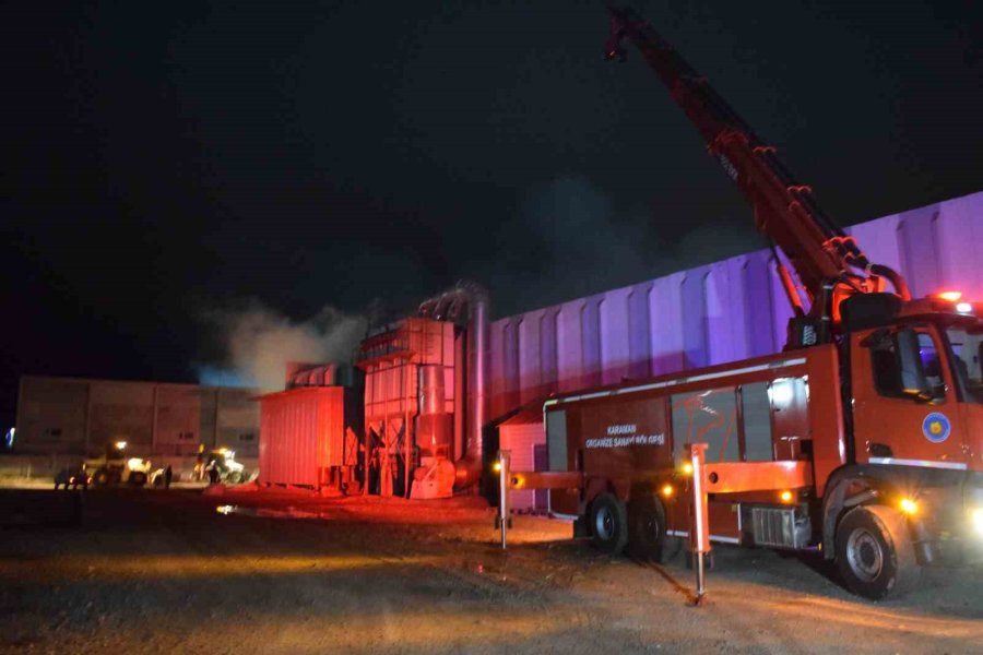 Karaman’da Yem Fabrikasında Yangın