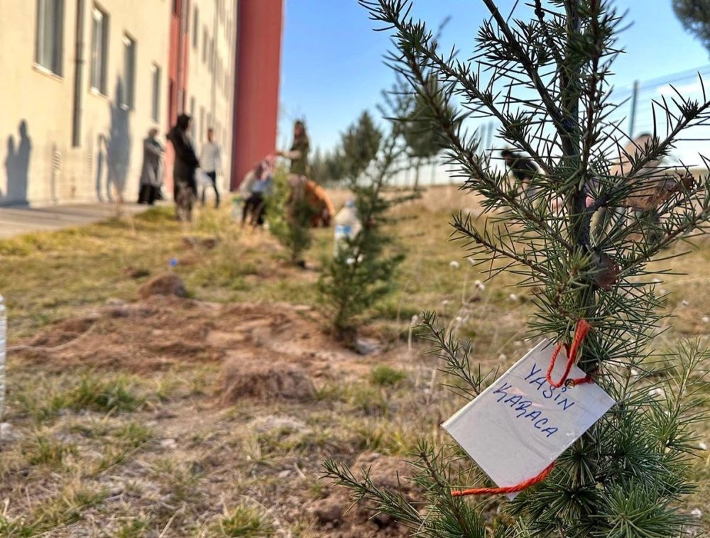 Niğde'de Öğrenciler Şehitler Anısına Fidan Dikti
