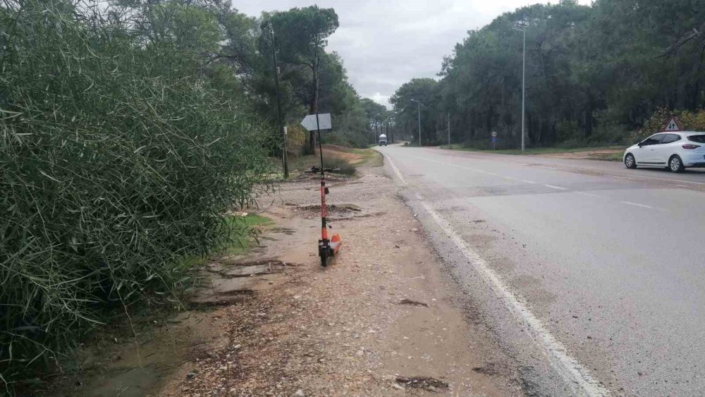 Manavgat’ta Elektrikli Scooter Tepkisi