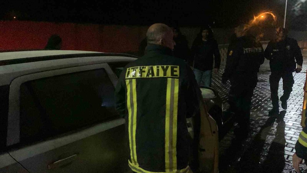 Karaman'da Oto Yangını