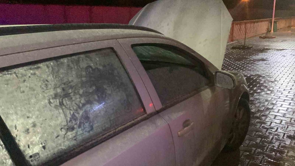 Karaman'da Oto Yangını