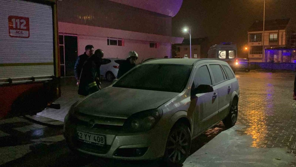 Karaman'da Oto Yangını