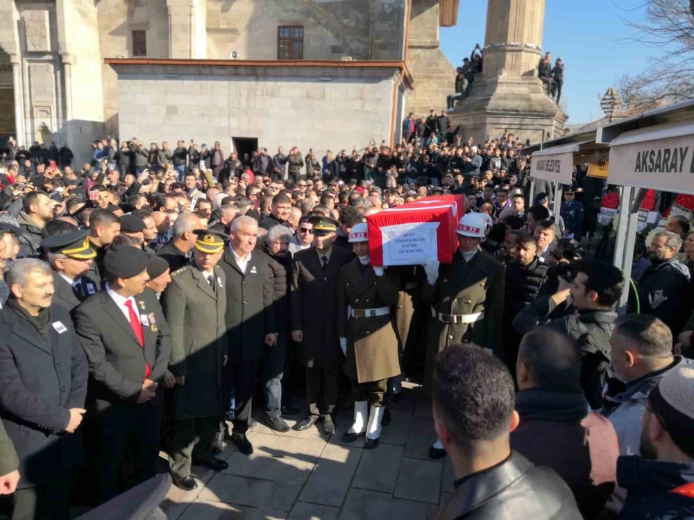 Aksaraylı Şehit Üsteğmene Son Görev