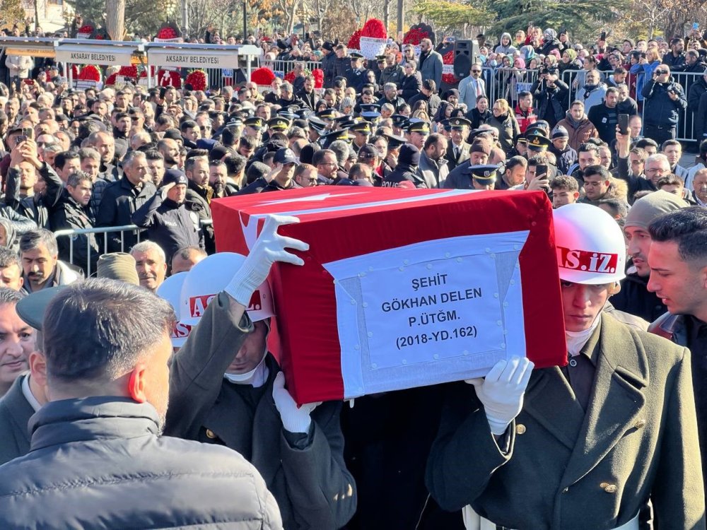 Aksaraylı Şehit Üsteğmene Son Görev