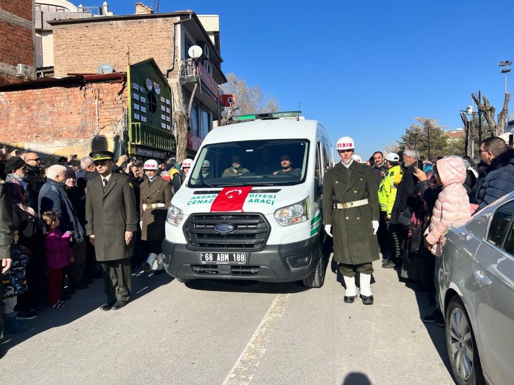 Aksaraylı Şehit Üsteğmene Son Görev