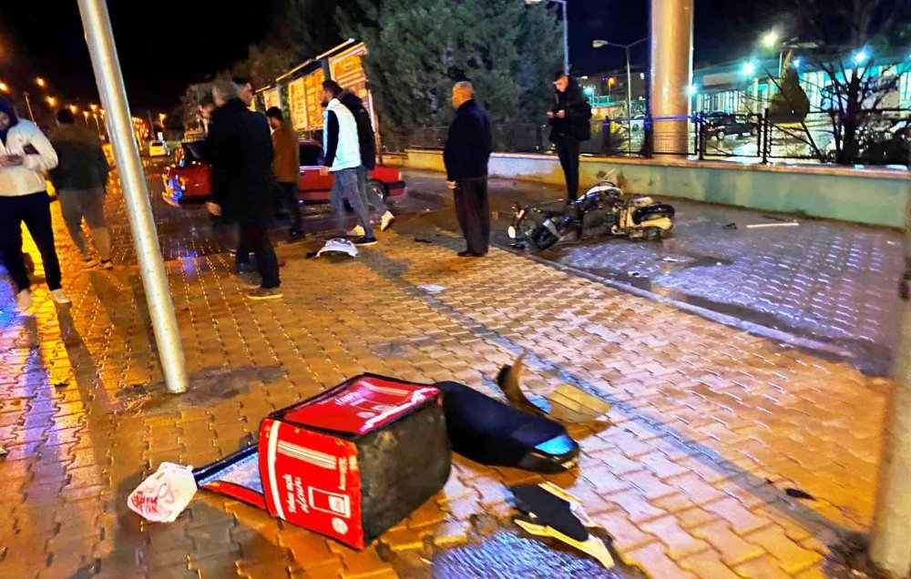 Konya’da Otomobil Motosiklete Çarptı: 1 Yaralı