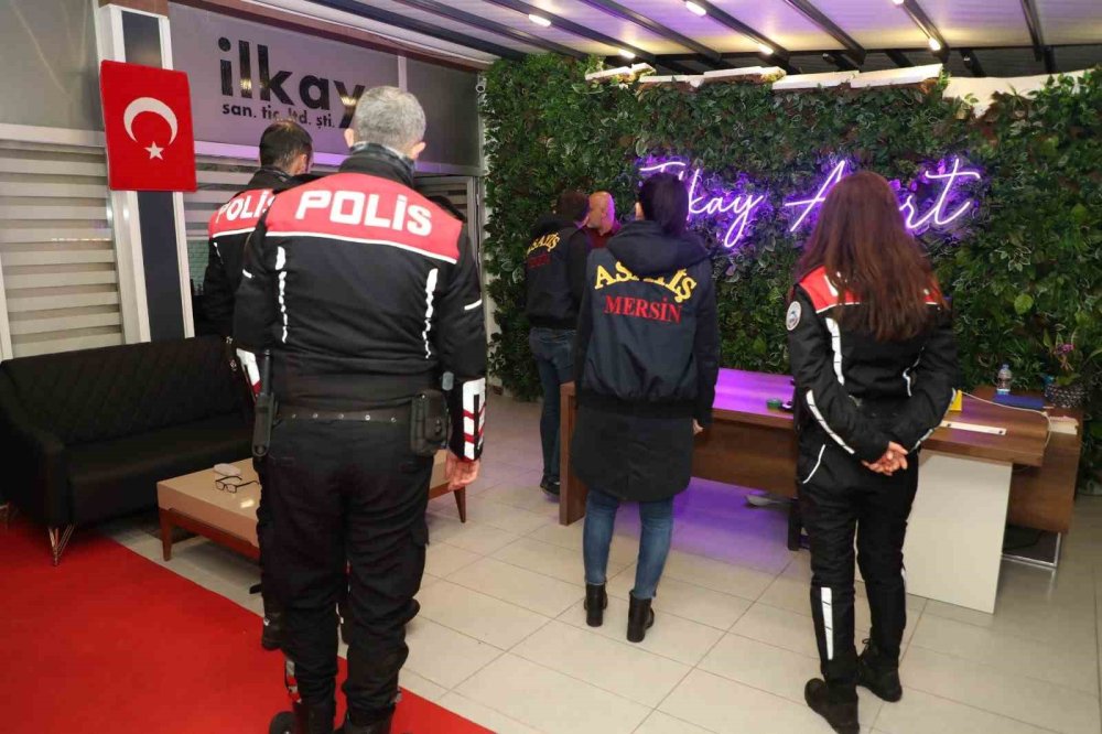 Mersin'de 9 Tesis ve 45 Evde Kapsamlı Asayiş Denetimi