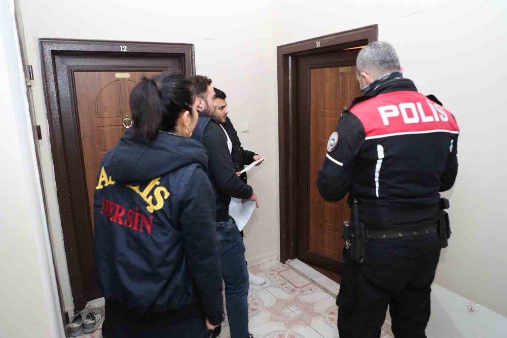 Mersin'de 9 Tesis ve 45 Evde Kapsamlı Asayiş Denetimi