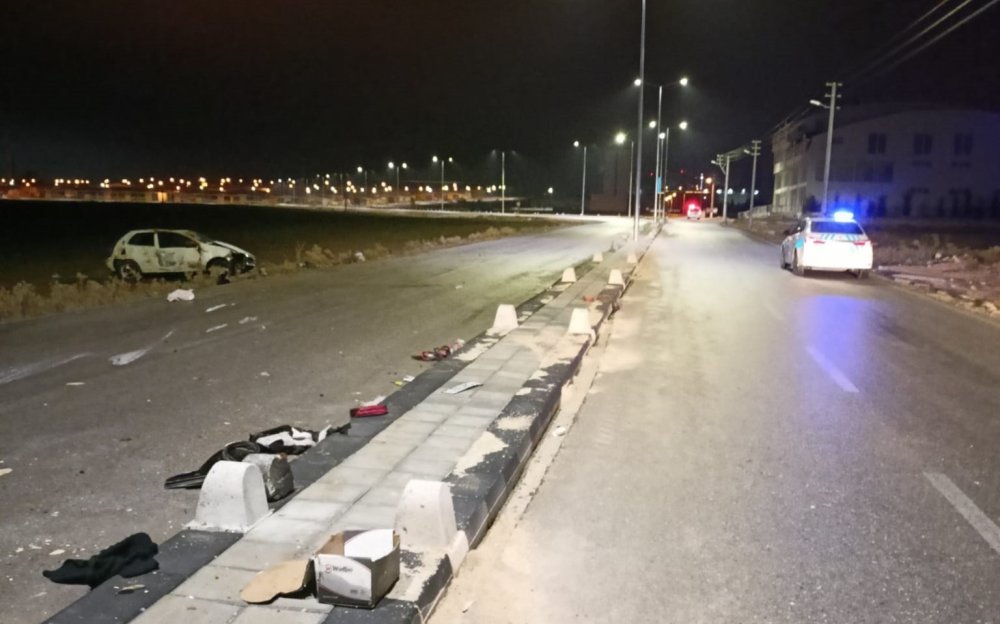 Karaman’da Takla Atan Otomobilin Sürücüsü Yaralandı