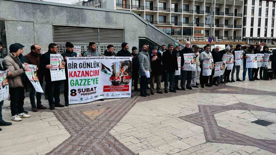 Konya Esnafından "bir Günlük Kazancım Gazze’ye” Projesi