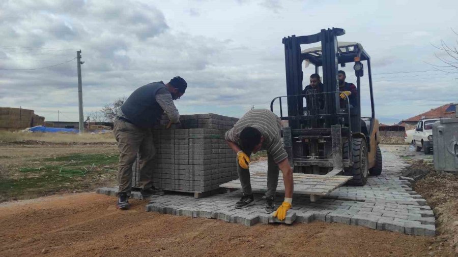 Ereğli Belediyesi Kilitli Parke Yol Çalışması Gerçekleştirdi