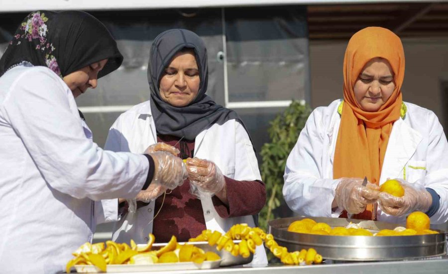 Büyükşehir Turunçları Reçele Dönüştürüyor