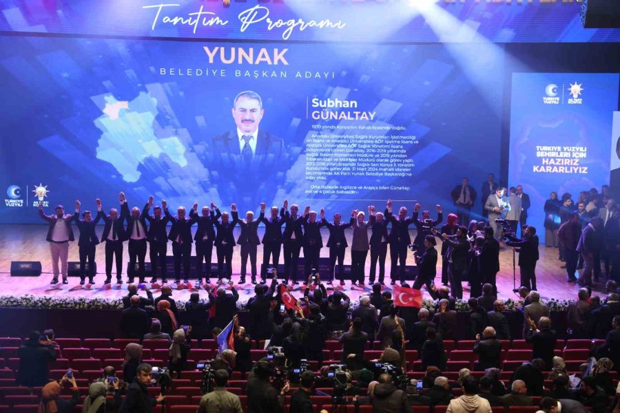 Cumhur İttifakı’nın Konya İlçe Belediye Başkan Adayları Tanıtıldı