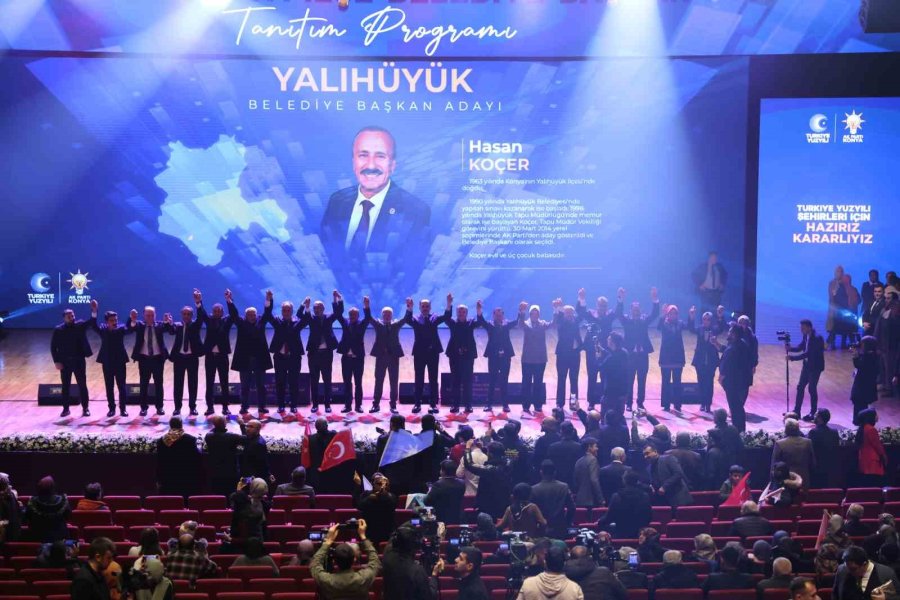 Cumhur İttifakı’nın Konya İlçe Belediye Başkan Adayları Tanıtıldı