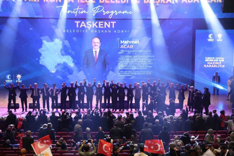 Cumhur İttifakı’nın Konya İlçe Belediye Başkan Adayları Tanıtıldı