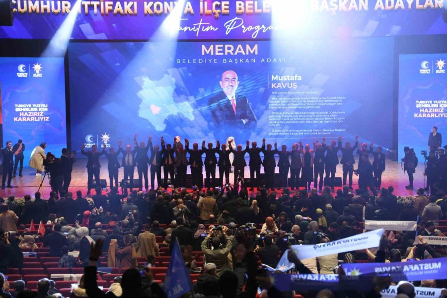 Cumhur İttifakı’nın Konya İlçe Belediye Başkan Adayları Tanıtıldı