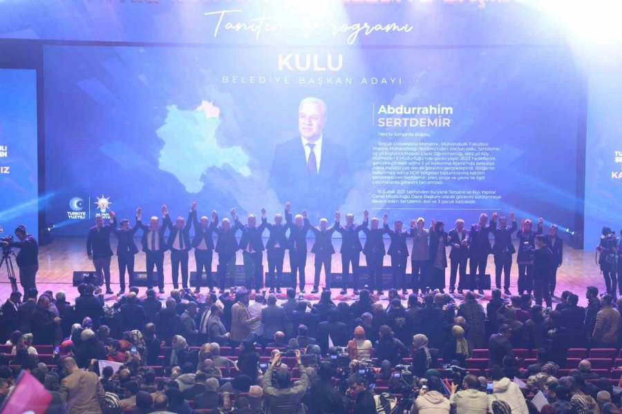 Cumhur İttifakı’nın Konya İlçe Belediye Başkan Adayları Tanıtıldı