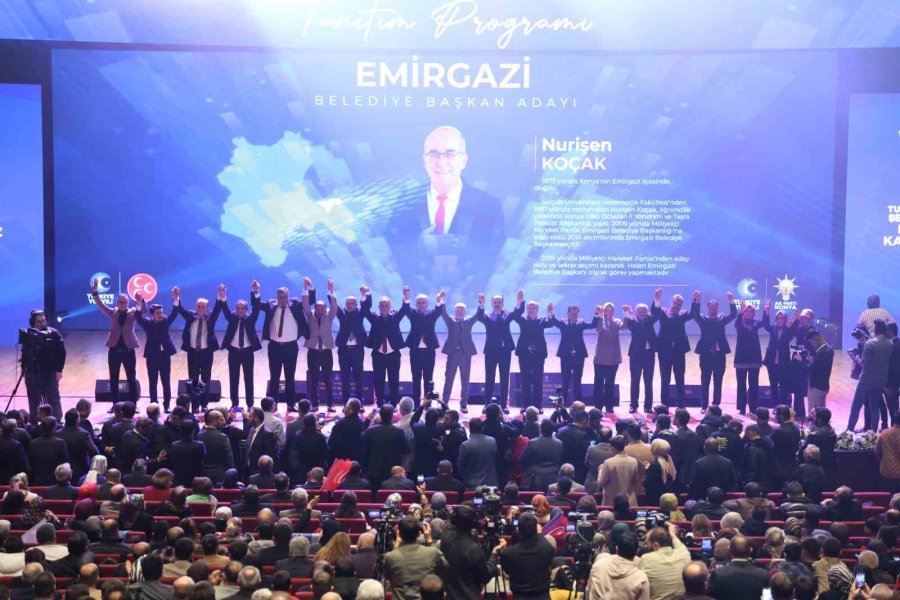 Cumhur İttifakı’nın Konya İlçe Belediye Başkan Adayları Tanıtıldı