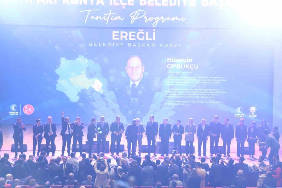 Cumhur İttifakı’nın Konya İlçe Belediye Başkan Adayları Tanıtıldı