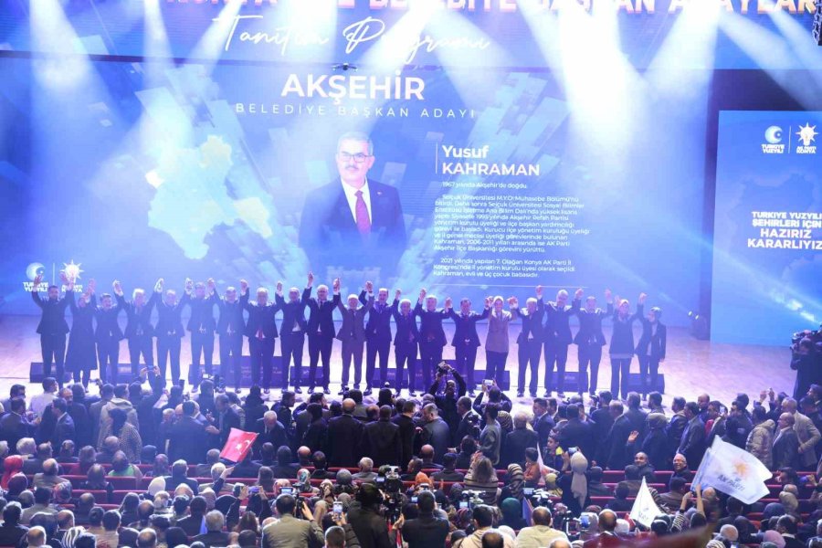 Cumhur İttifakı’nın Konya İlçe Belediye Başkan Adayları Tanıtıldı