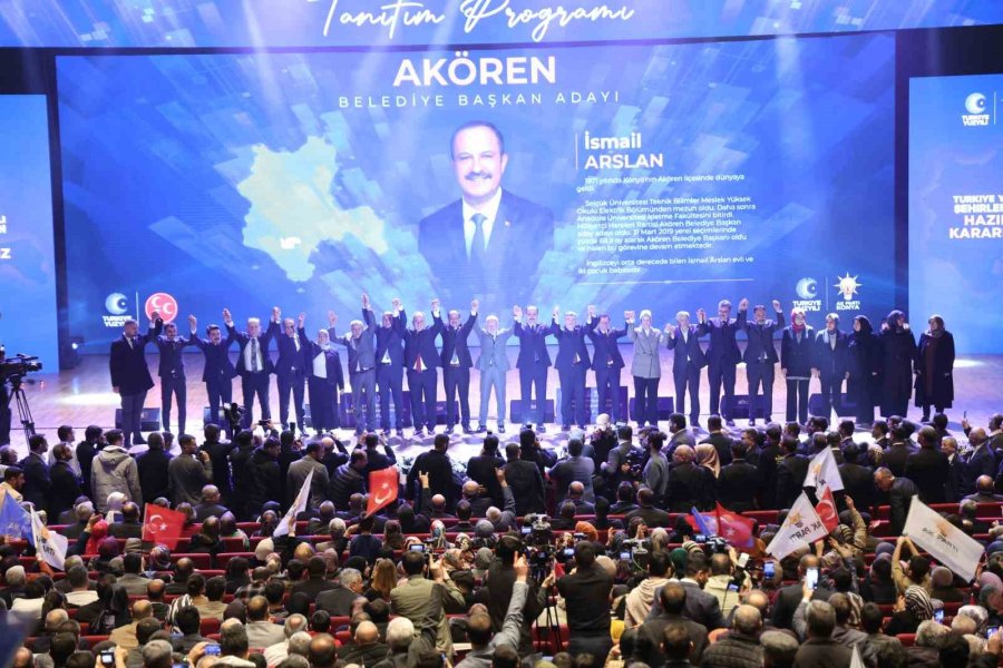 Cumhur İttifakı’nın Konya İlçe Belediye Başkan Adayları Tanıtıldı